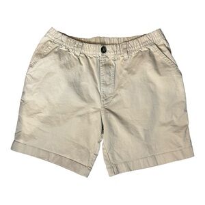 Chubbies 6in Tan Shorts Elastic Waist Casual Pockets Men's M